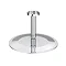Venice Round Chrome / Matt Black Shower System with Concealed Valve + Ceiling Mounted Head Profile