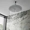 Venice Round Chrome / Matt Black Shower System with Concealed Valve + Ceiling Mounted Head  Feature 