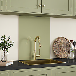 Venice Sage Green Glass Self Adhesive Kitchen Splashback 600 x 750mm