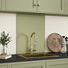 Venice Sage Green Glass Self Adhesive Kitchen Splashback 600 x 750mm