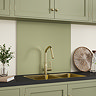 Venice Sage Green Glass Self Adhesive Kitchen Splashback 900 x 750mm