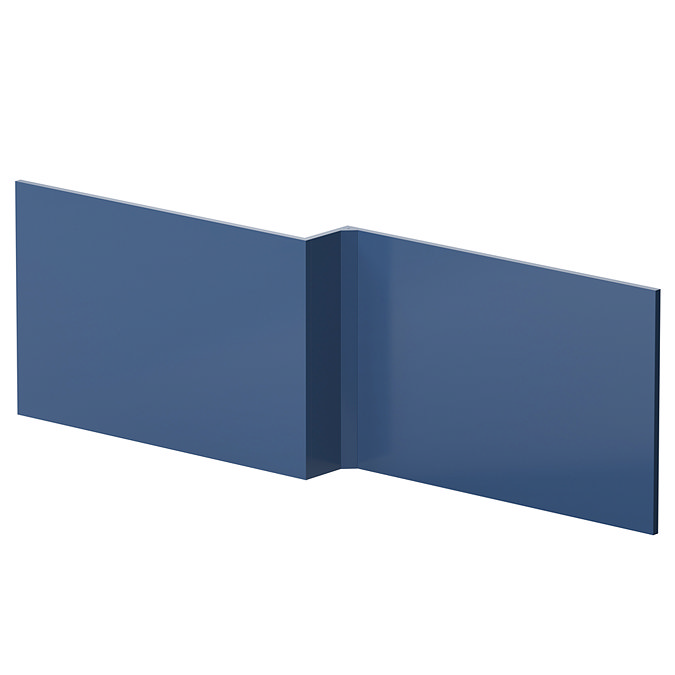 Venice Satin Blue L-Shaped Front Bath Panel - 1700mm Large Image