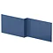 Venice Satin Blue L-Shaped Front Bath Panel - 1700mm Large Image