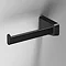 Venice Square Black Left Hand Toilet Roll Holder Large Image