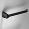 Venice Square Black Right Hand Towel Bar Large Image