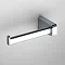 Venice Square Chrome Left Hand Toilet Roll Holder Large Image