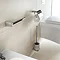 Venice Square Chrome Toilet Roll Holder with Cover  Profile Large Image