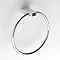 Venice Square Chrome Towel Ring Large Image