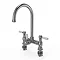 Venice Traditional Bridge Chrome 3-in-1 Instant Boiling Water Kitchen Tap with Boiler & Filter Large