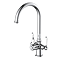 Bower 3-in-1 Instant Boiling Water Tap - Traditional Cruciform Chrome with Boiler & Filter