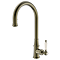 Venice Traditional Kitchen Mixer Tap with Swivel Pull Out Spout - Antique Brass