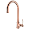 Venice Traditional Kitchen Mixer Tap with Swivel Pull Out Spout - Brushed Copper