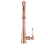 Venice Traditional Kitchen Mixer Tap with Swivel Spout - Brushed Copper