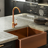 Venice Traditional Kitchen Mixer Tap with Swivel Spout – Brushed Copper