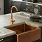 Venice Traditional Kitchen Mixer Tap with Swivel Spout - Brushed Copper  Feature Large Image