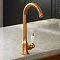 Venice Traditional Kitchen Mixer Tap with Swivel Spout - Brushed Copper Large Image