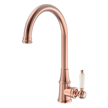 Venice Traditional Kitchen Mixer Tap with Swivel Spout – Brushed Copper