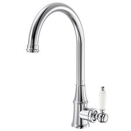 Venice Traditional Kitchen Mixer Tap with Swivel Spout - Chrome