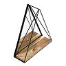 Venice Triangle Shelf Mirror - Black