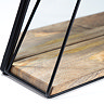 Venice Triangle Shelf Mirror - Black