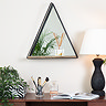 Venice Triangle Shelf Mirror - Black