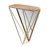 Venice Triangle Shelf Mirror - Gold