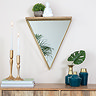 Venice Triangle Shelf Mirror - Gold
