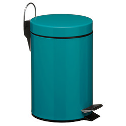 Venice Turquoise 3 Litre Pedal Bin