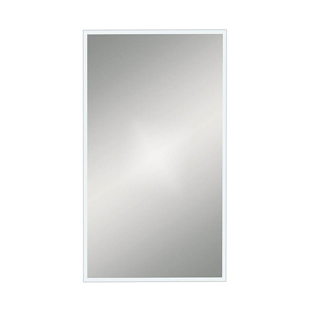 Venice White 400 x 700mm Rectangular Mirror Large Image