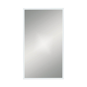 Venice White 400 x 700mm Rectangular Mirror Large Image