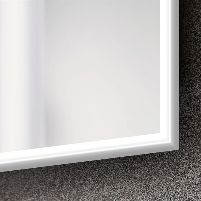 Venice White 500 x 800mm Rectangular Mirror Profile Large Image
