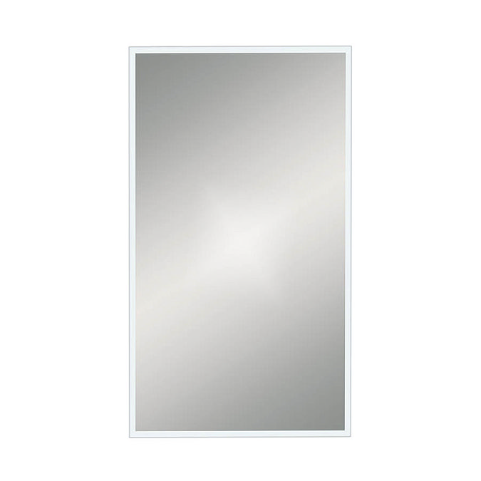 Venice White 400 x 700mm Rectangular Mirror Large Image
