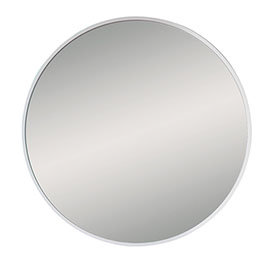 Venice White 800mm Round Mirror Medium Image