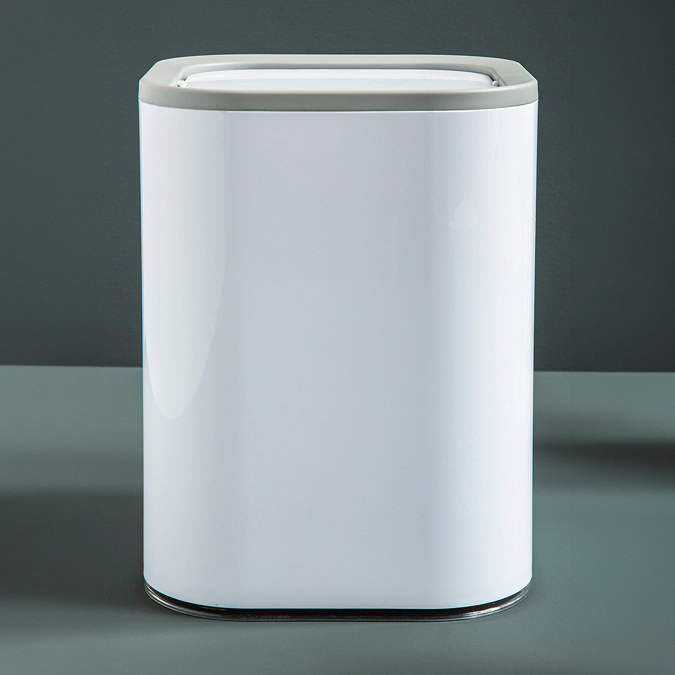 Venice White 7.5 Litre Swing Cover Bin