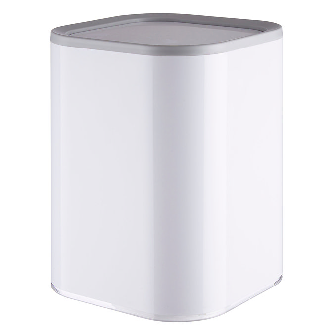 Venice White 7.5 Litre Swing Cover Bin