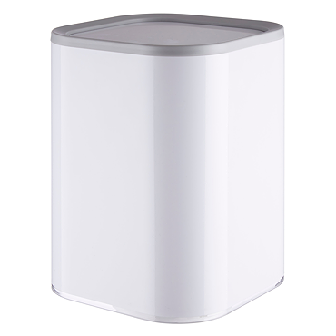 Venice White 7.5 Litre Swing Cover Bin