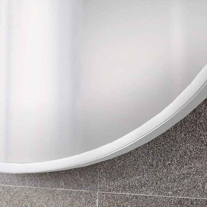 Venice White 800mm Round Mirror Profile Large Image