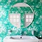 Venice White 800mm Round Mirror Feature Large Image