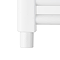 Venice White Cover Cap for Towel Rail Heating Elements