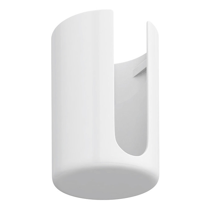Venice White Cover Cap for Towel Rail Heating Elements Large Image