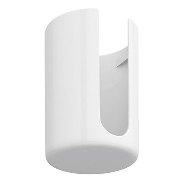 Venice White Cover Cap for Towel Rail Heating Elements  Profile Large Image