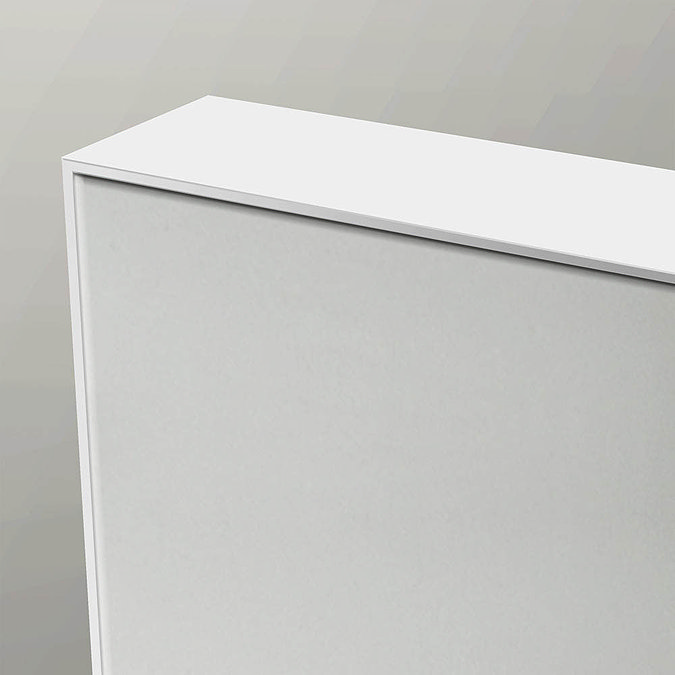 Venice White Frame 1400 x 700mm Rectangular Mirror Feature Large Image