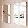 Venice White Frame 500 x 750mm Rectangular Mirror  Feature Large Image