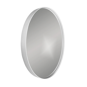 Venice White Frame 600mm Round Mirror  Profile Large Image