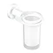 Venice White Glass Tumbler & Holder Large Image