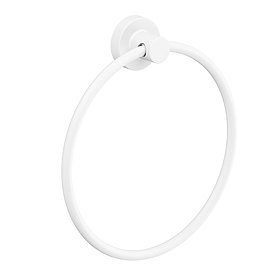 Venice White Towel Ring Large Image