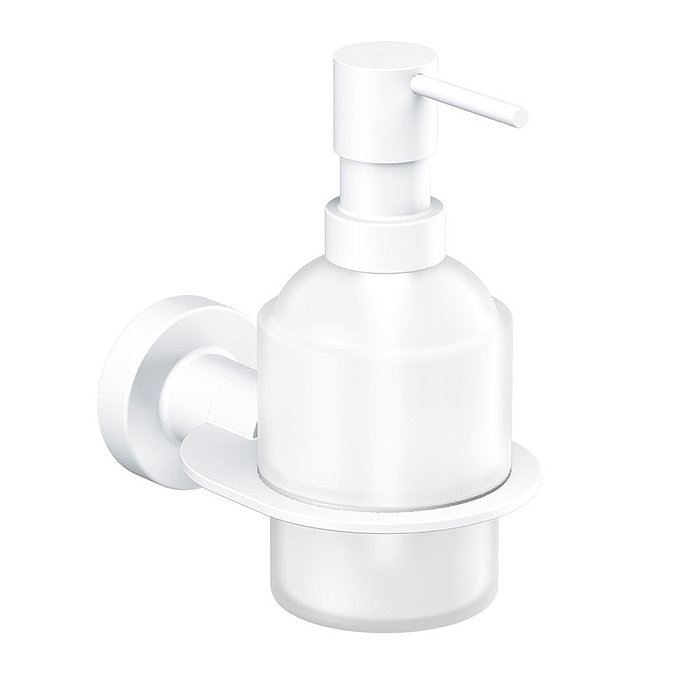 Venice White Wall Mounted Soap Dispenser Large Image