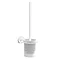 Venice White Wall Mounted Toilet Brush & Holder Large Image