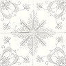 Verini Matt Grey Encaustic Effect Wall and Floor Tiles - 200 x 200mm  Profile Large Image