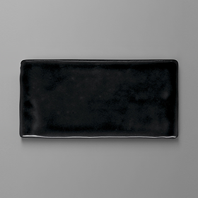 Vernon Rustic Black Gloss Ceramic Wall Tiles 75 x 150mm